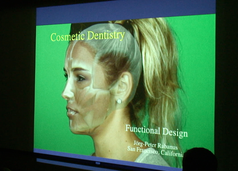 Cosmetic dentist Dr. Peter Rabanus talking about smile dynamics.